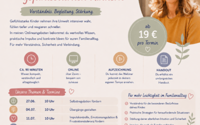 Meine Onlineangebote für Eltern von gefühlsstarken Kindern
